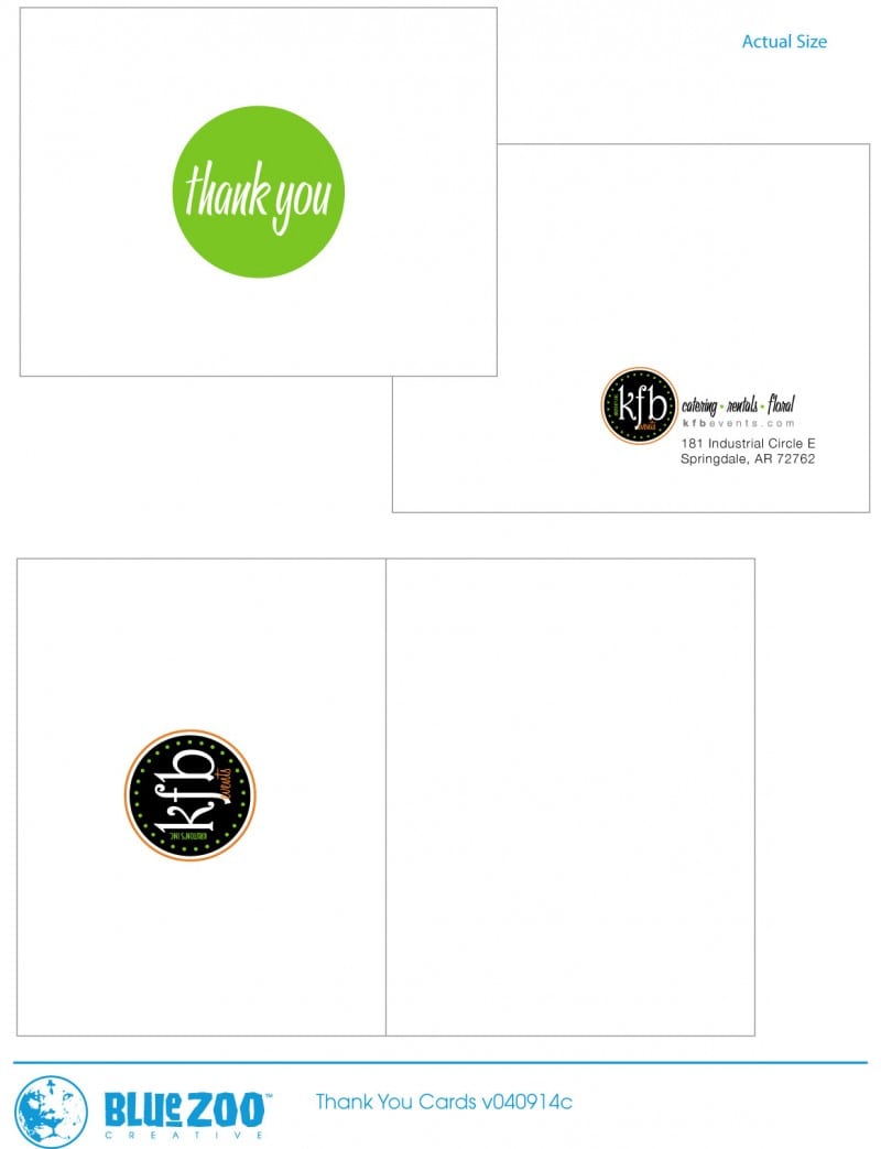 KFB Events Thank You Cards