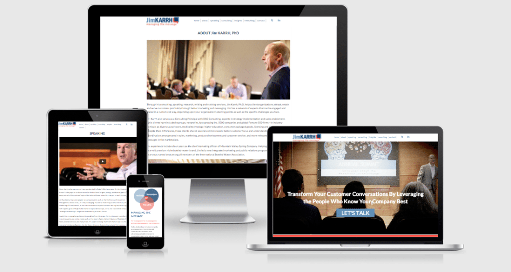 Jim Karrh Website Responsive