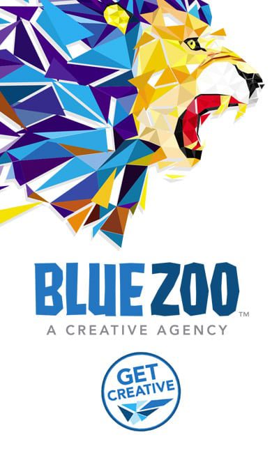 Ad for Blue Zoo Creative Creative Design for Web Print and Video