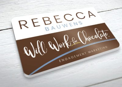 Will Work for Chocolate Badge
