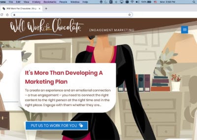 Will Work for Chocolate Website Home Page