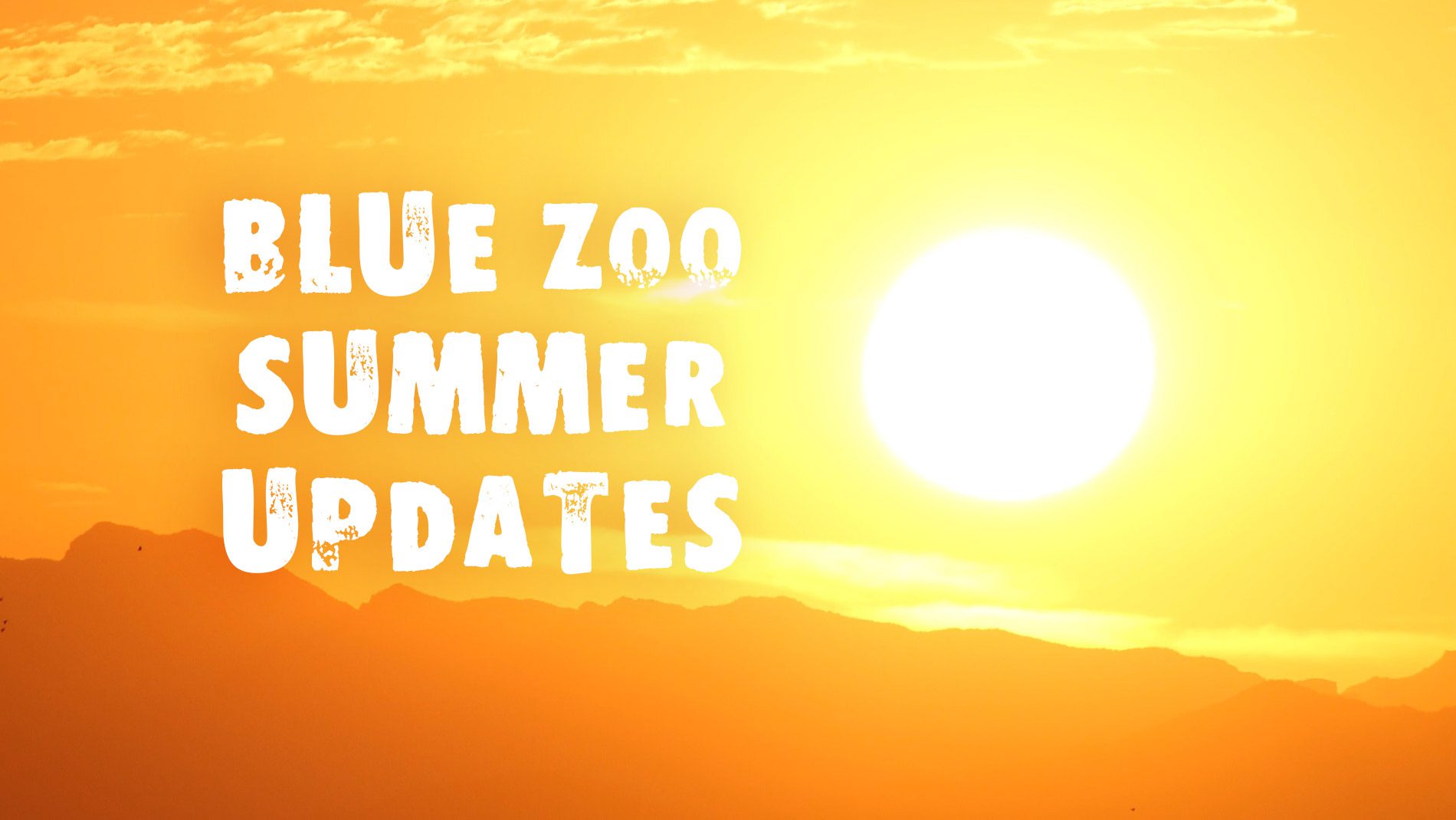 Blue Zoo News Summer Update Header 2022